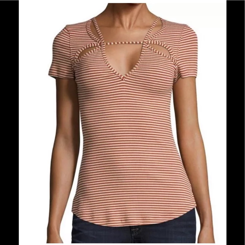 NWT Free People Frenchie Striped Strappy Cut Out